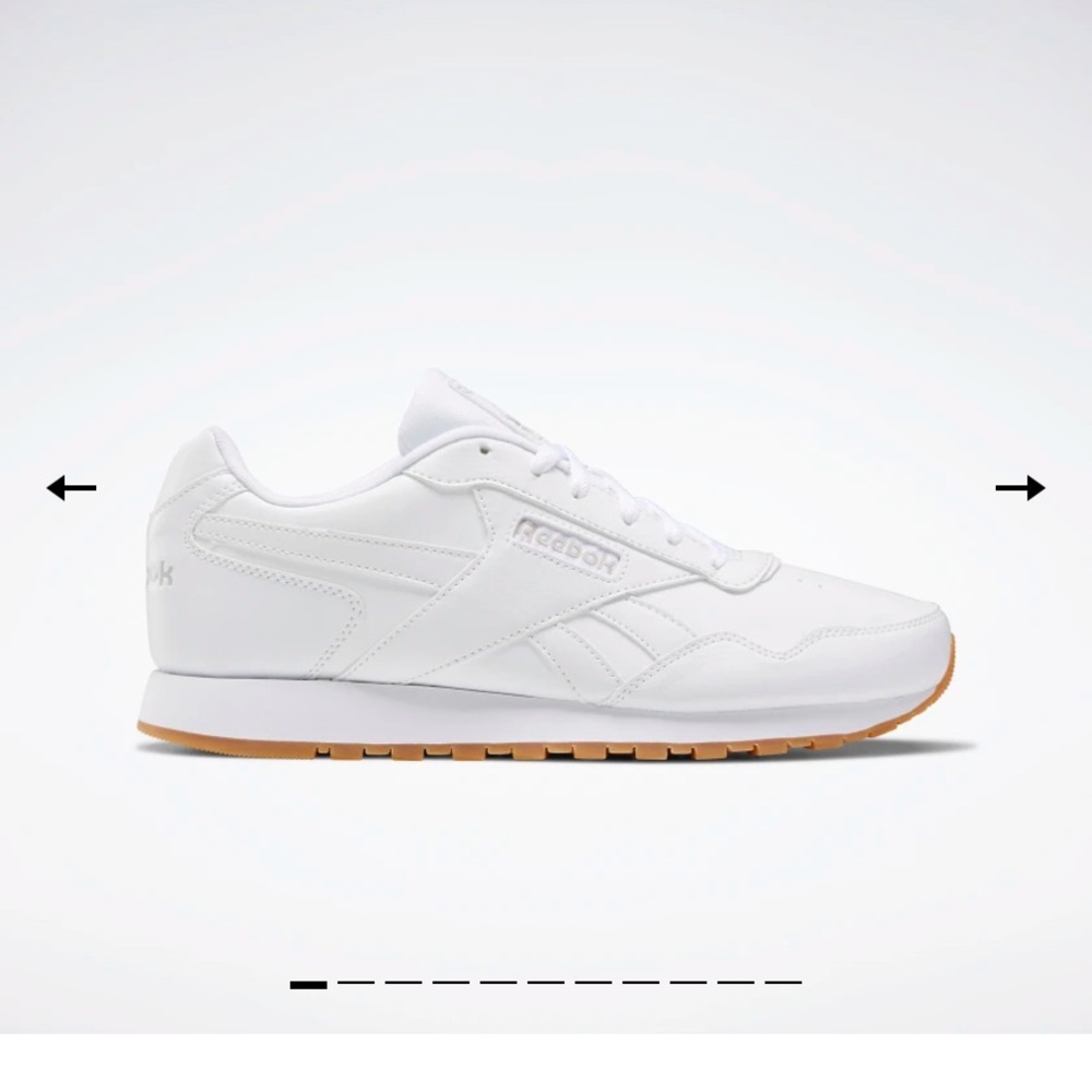 Classic Reebok white sneaker mens size 8, but fit womens 9.5